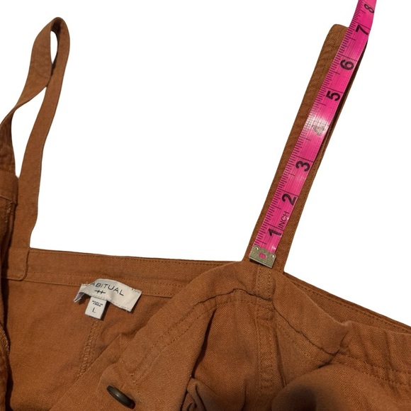 Habitual Brown Button-Front Romper - Picture 9 of 12